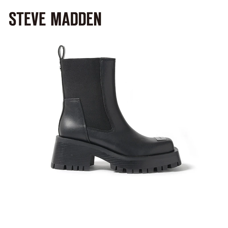 Steve Madden/思美登秋冬新款时尚短筒高跟切尔西靴 SHARPEN