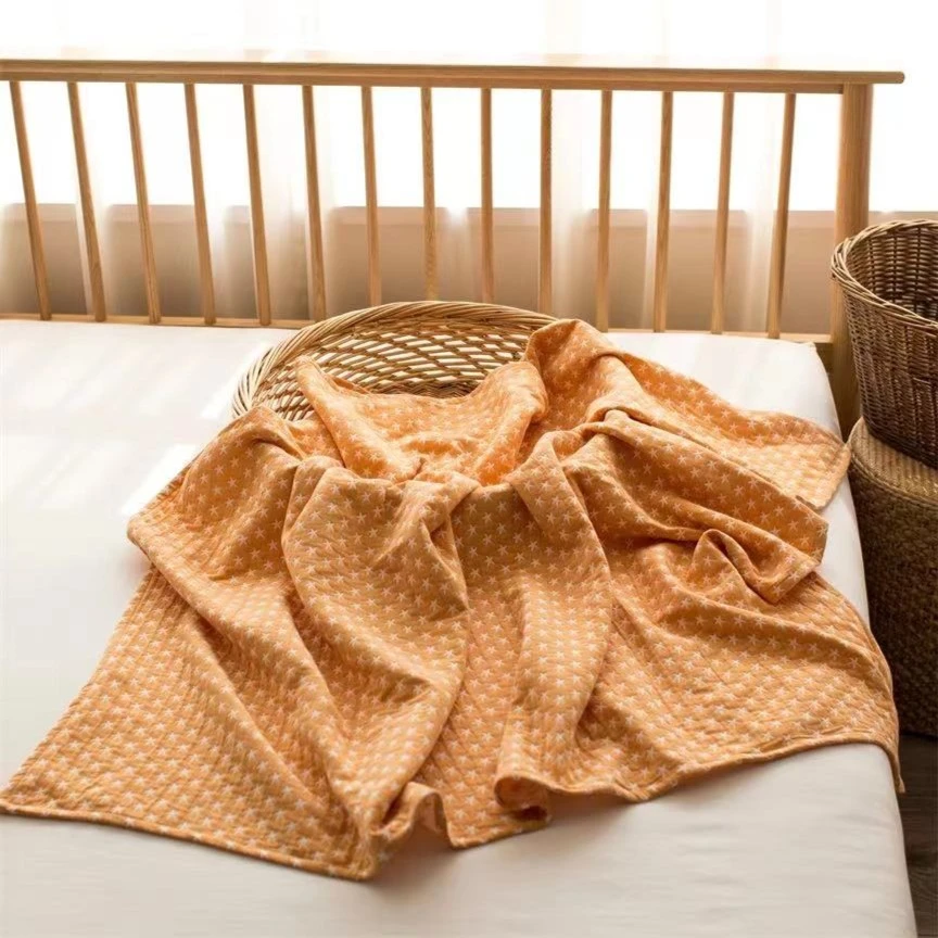 雅赞 星星款 中童纱布盖被 多功能毯子 午休毯 沙发毯 午睡毯轻奢