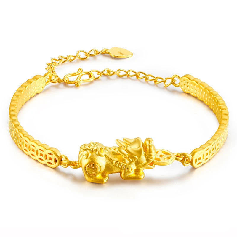 铜合金手镯 铜合金手镯 2023新品钱币貔貅手链女貔貅手链