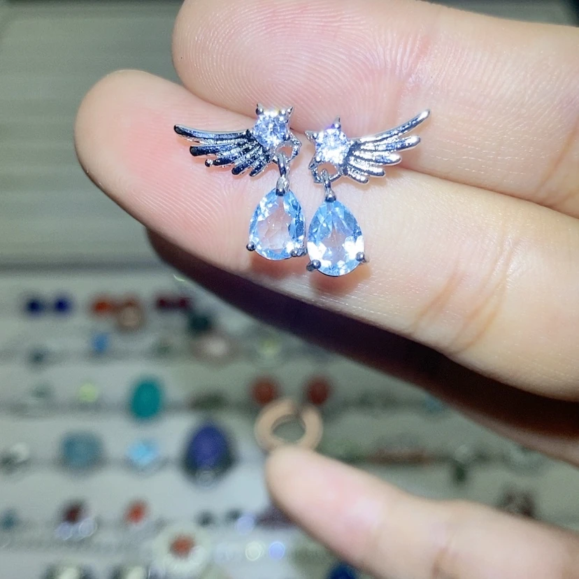 【闪购商品】烟晶戒指银S925镶嵌