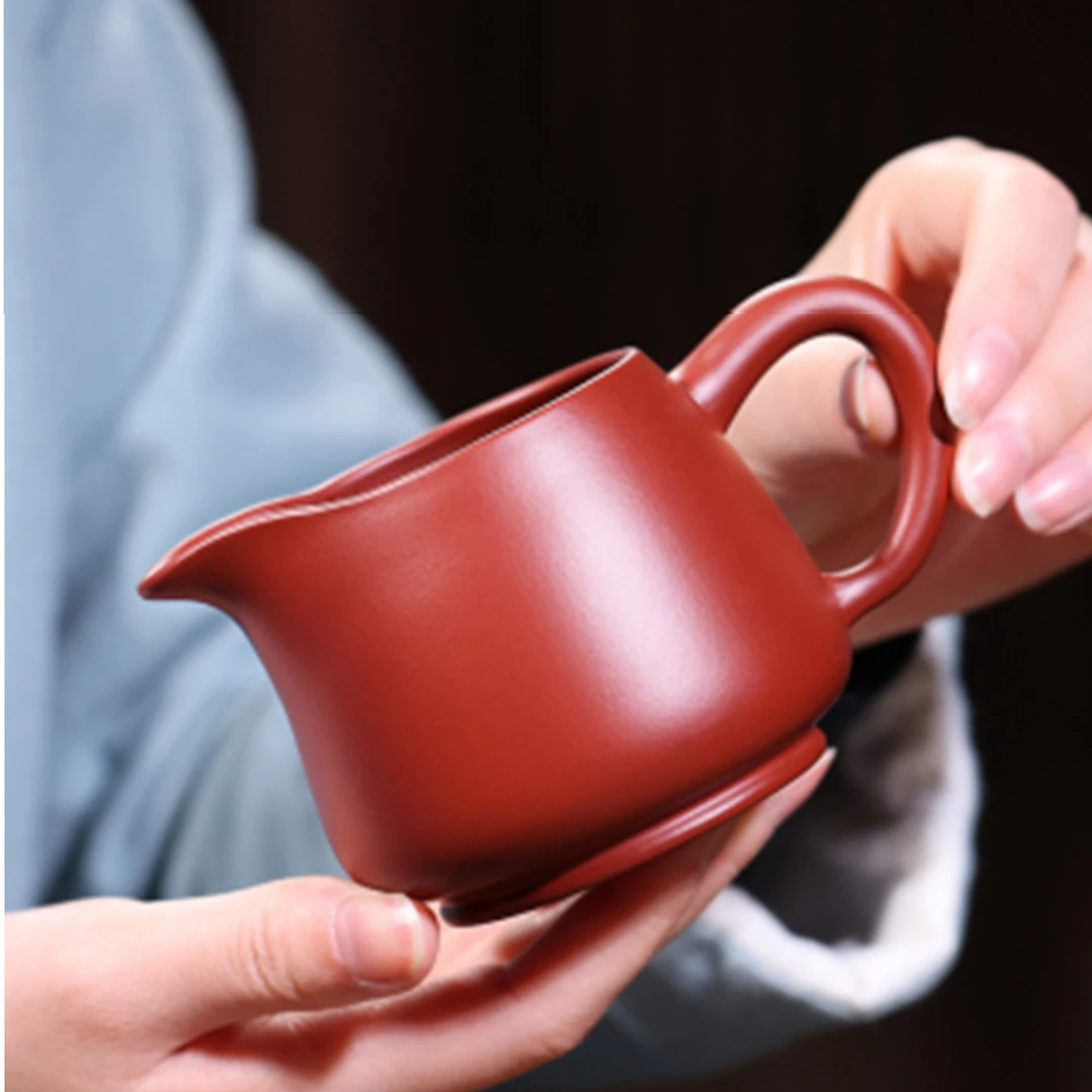宜兴大红袍公道杯紫砂分茶器茶道配件倒茶器分茶杯茶海大容量家用