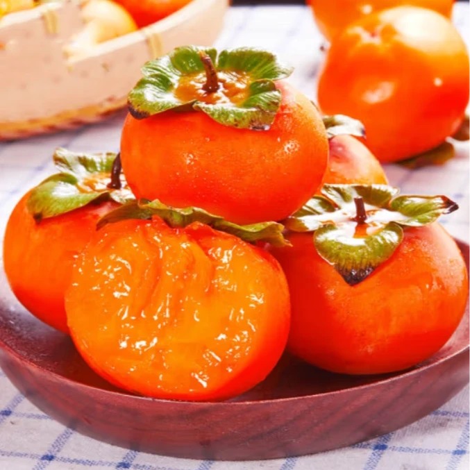 全爸农产品流心火晶柿子蜜柿新鲜水果现摘溏心软柿子皮薄甜蜜