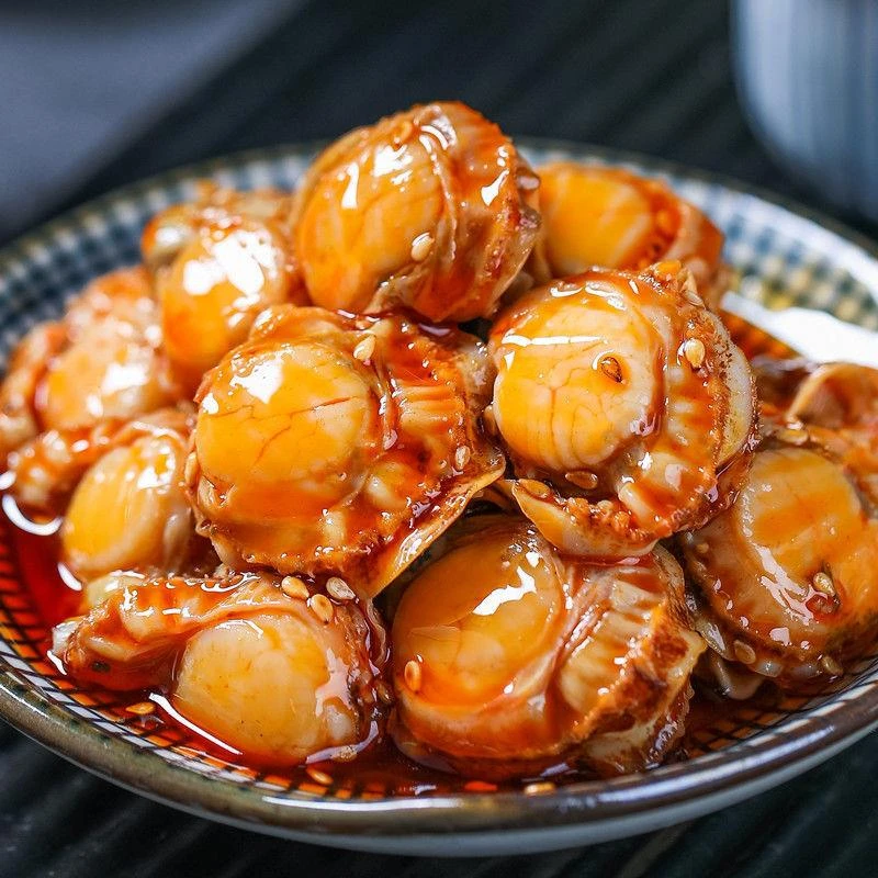 小扬哥下饭菜零食老婆脚螺扇贝鲍鱼麻辣鲍螺文贝海鲜熟食蒜蓉扇贝