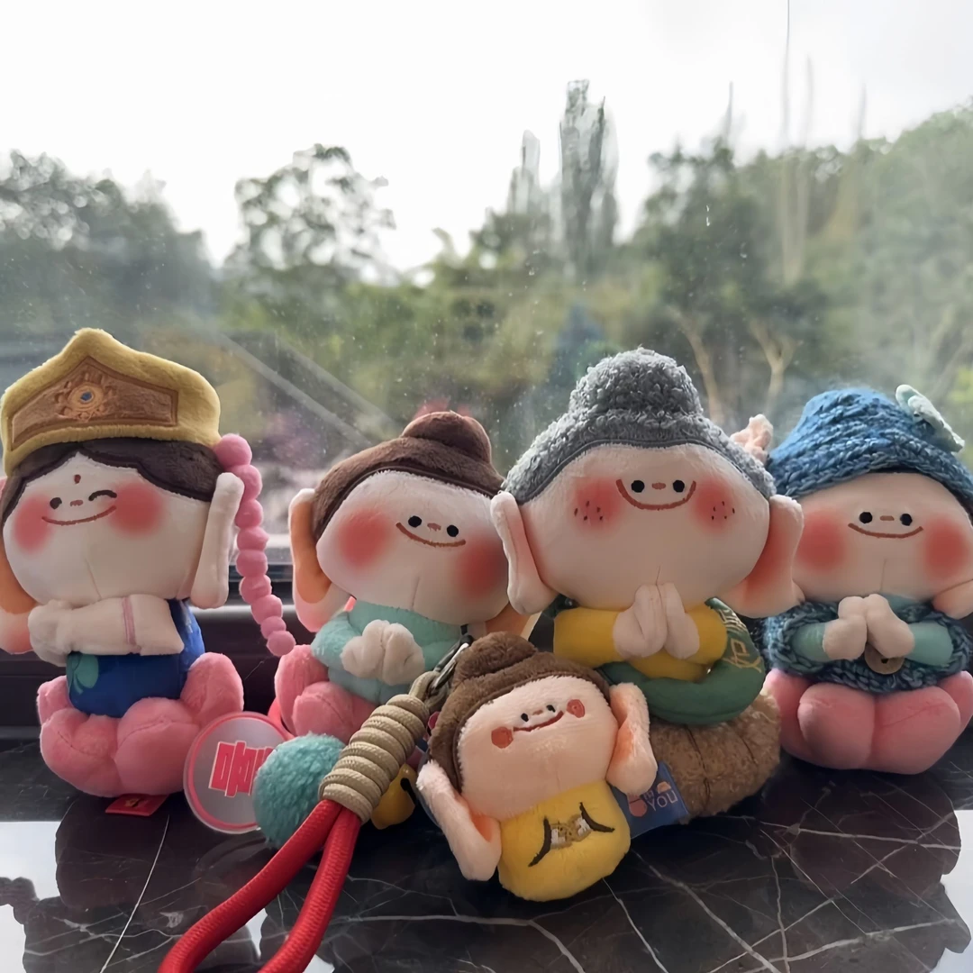云冈石窟佛小伴南瓜辫子佛文创纪念品玩偶毛绒挂件
