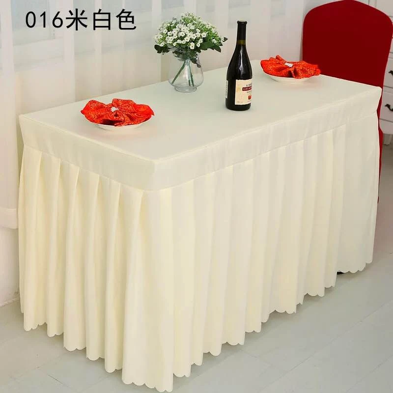 定制酒店会议室桌裙桌布布艺台布订做展会签到台裙桌罩桌套长方形