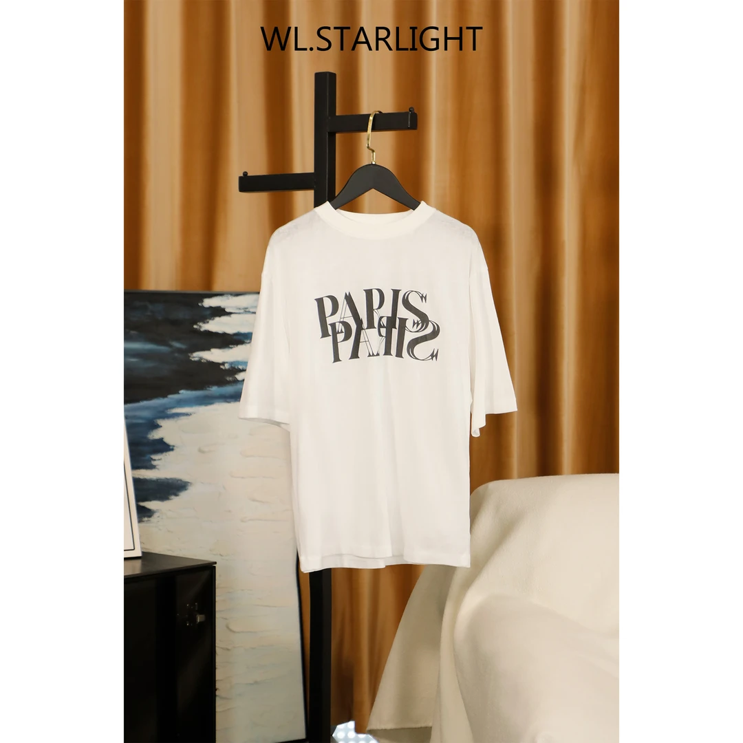 【WAN·】双重字母休闲T恤WAN-LS20418112