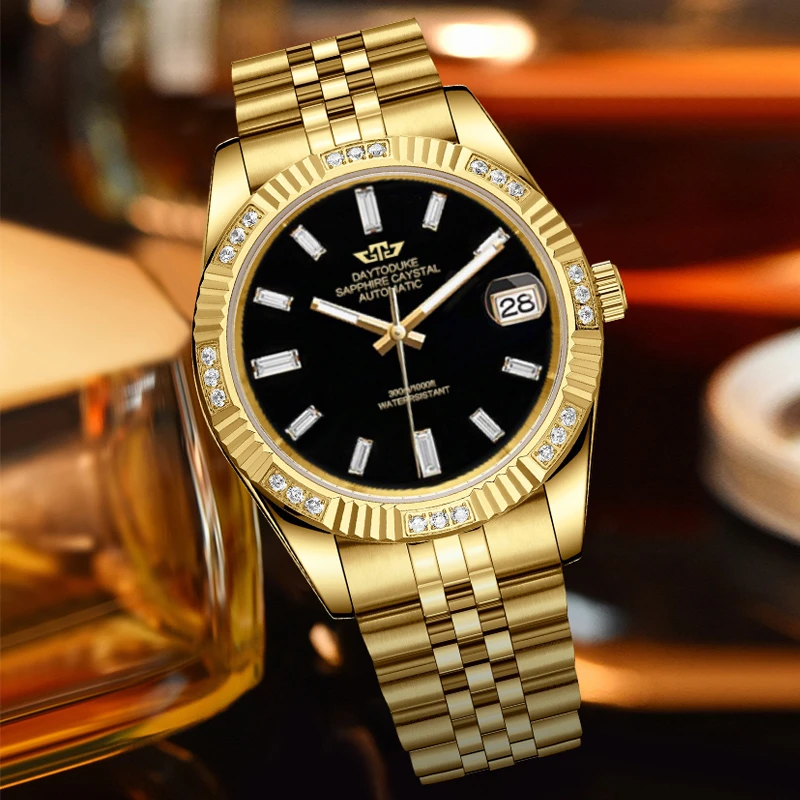 【皇家珠宝】Day To duke/天达公爵黑日志高端经典气质机械表男表