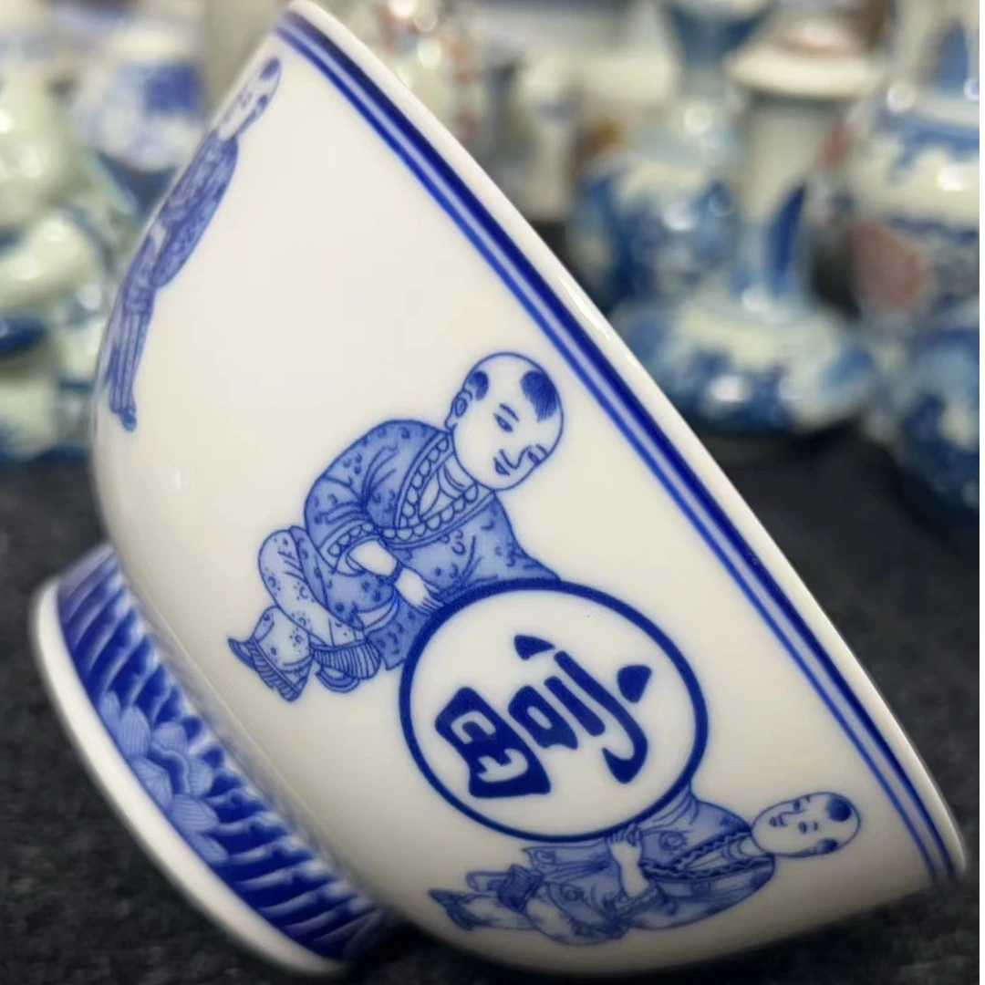 景德镇陶瓷14CM高足罗汉碗（新的不是老路份的）