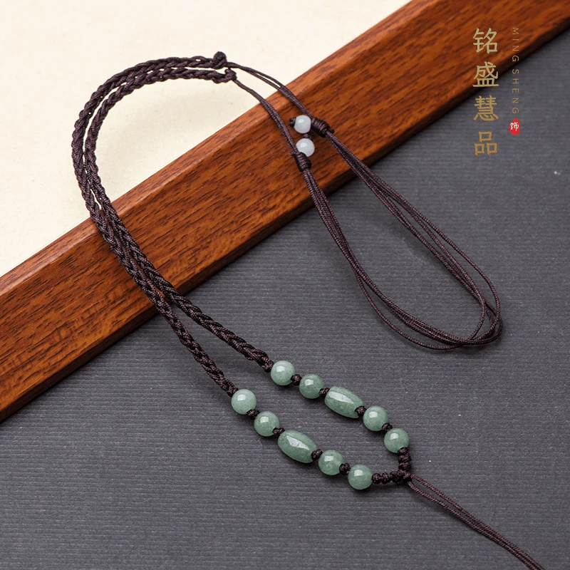 高货绳子红色爆款3mm玉石项链绳手工葫芦佛公八宝罗盘吊坠编织绳