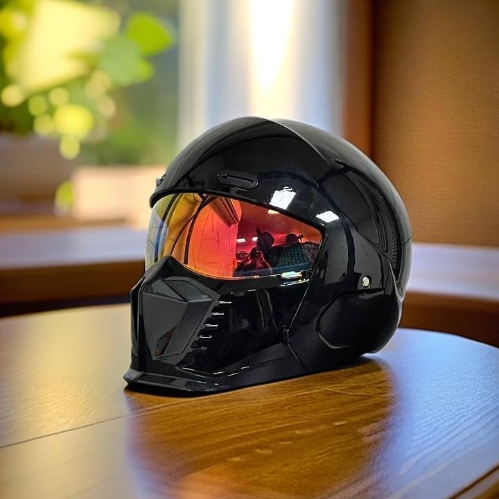 3C认证蝎子头盔摩托车两用组合全盔男女大码巡航机车蓝牙半盔四季