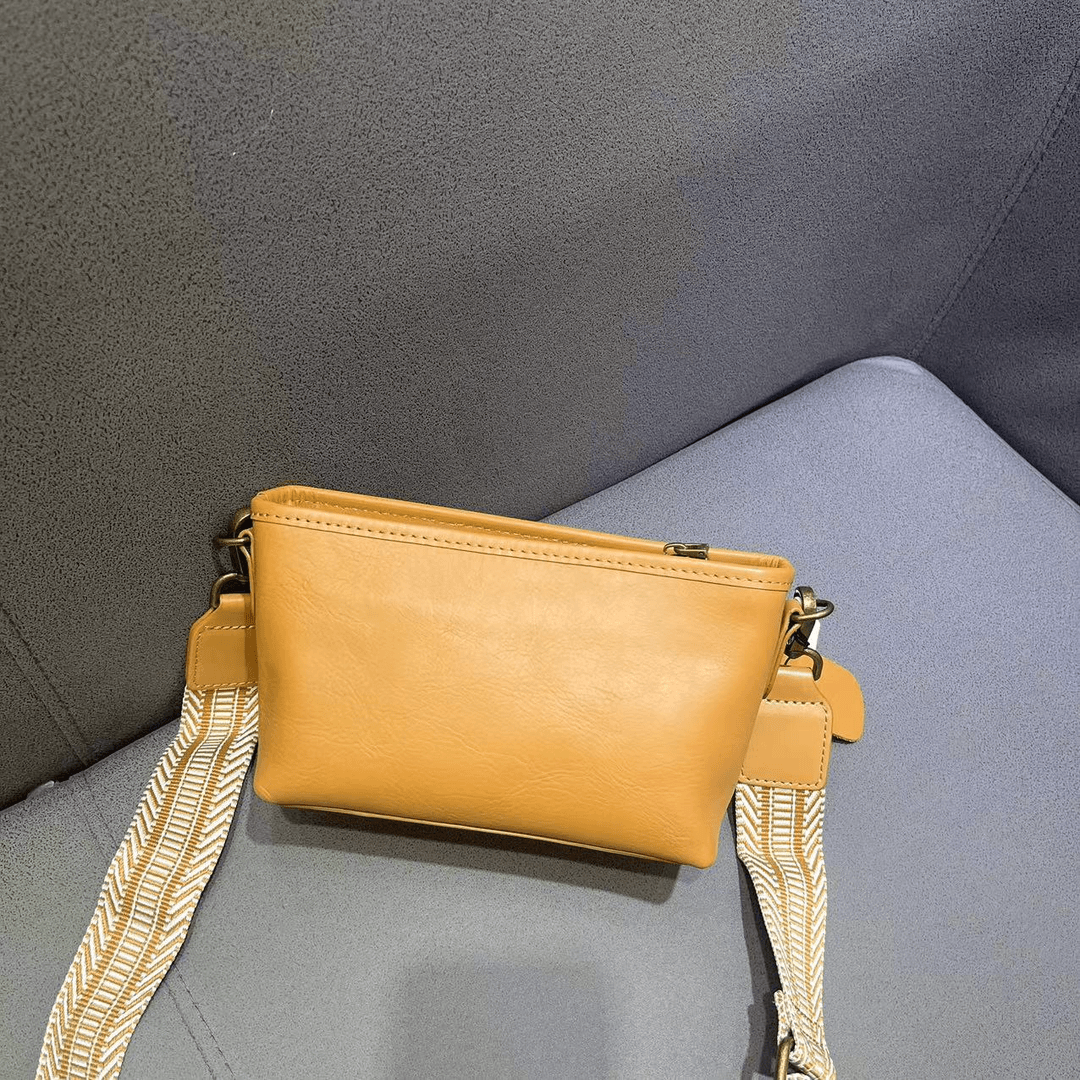 【A107-2113】牛皮小包时尚真皮简约单肩斜挎包