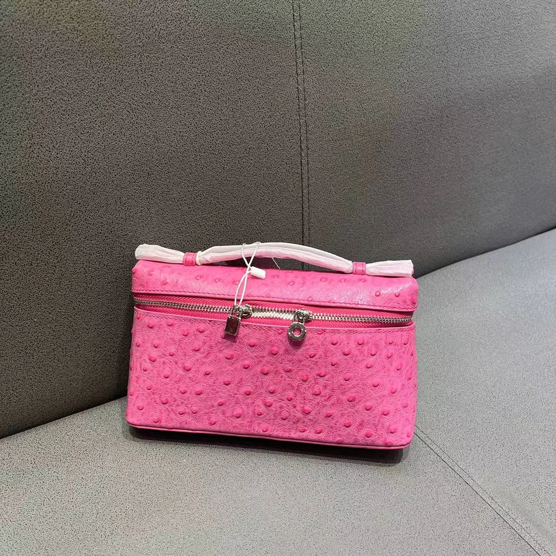 [A319-LP20银扣]新款高品质时尚百搭粉色盒子包单肩斜跨包