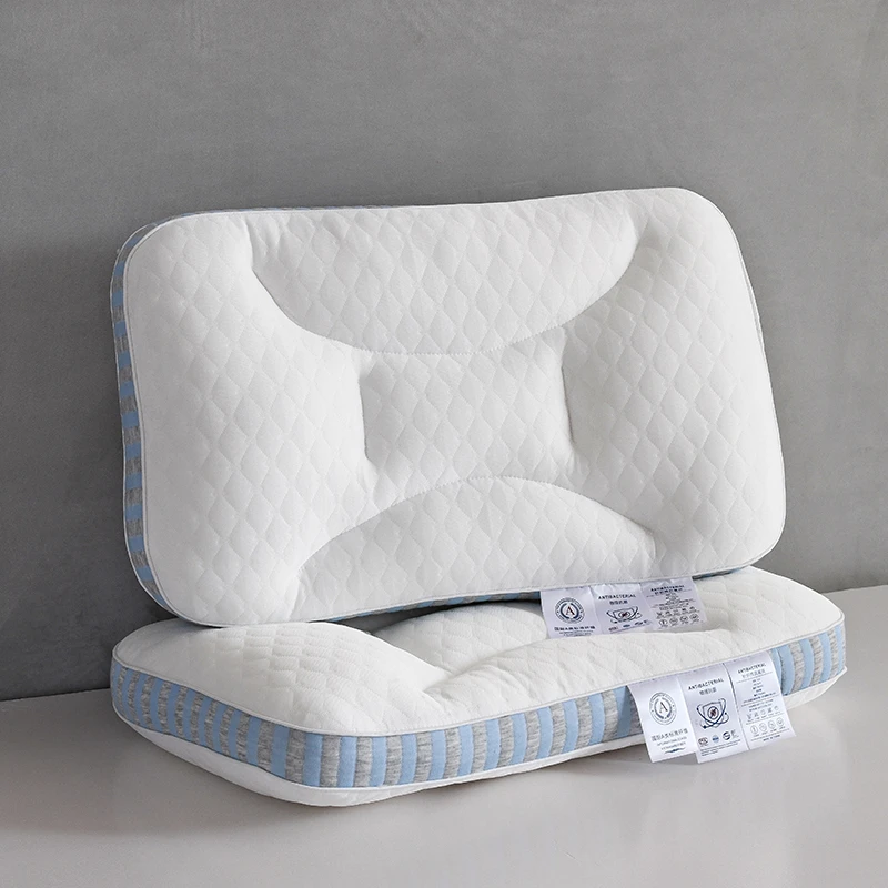 枕头枕芯护颈锥枕头针织棉枕芯透气成人单人家用学生柔软睡枕芯助