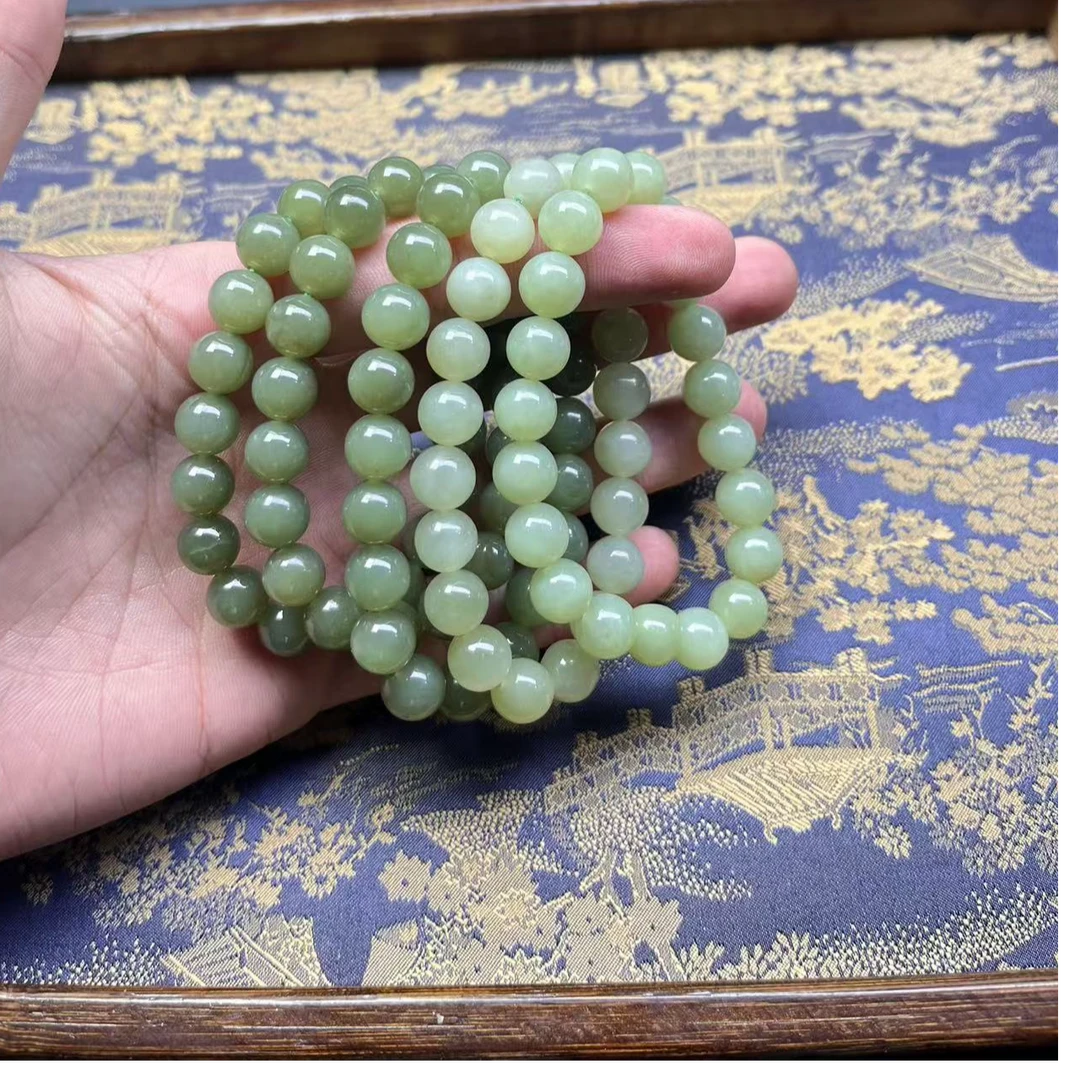 sc269和田玉新疆青黄口青提葡萄肉卡10mm多样性发一