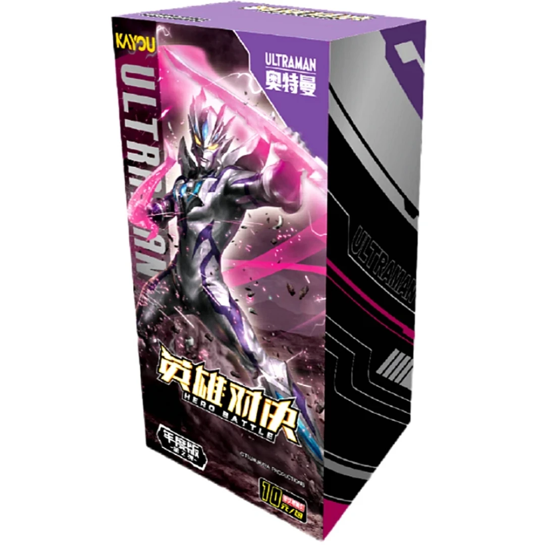 【大胃王 】卡游奥特曼英雄对决年度版2弹 KR CR MR