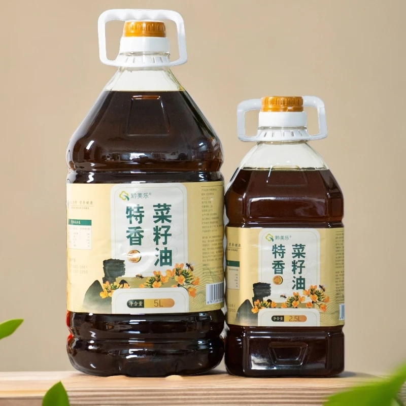 贵州甘龙镇高山纯正特香新菜籽油乡村新榨2.5升非转基因食用油