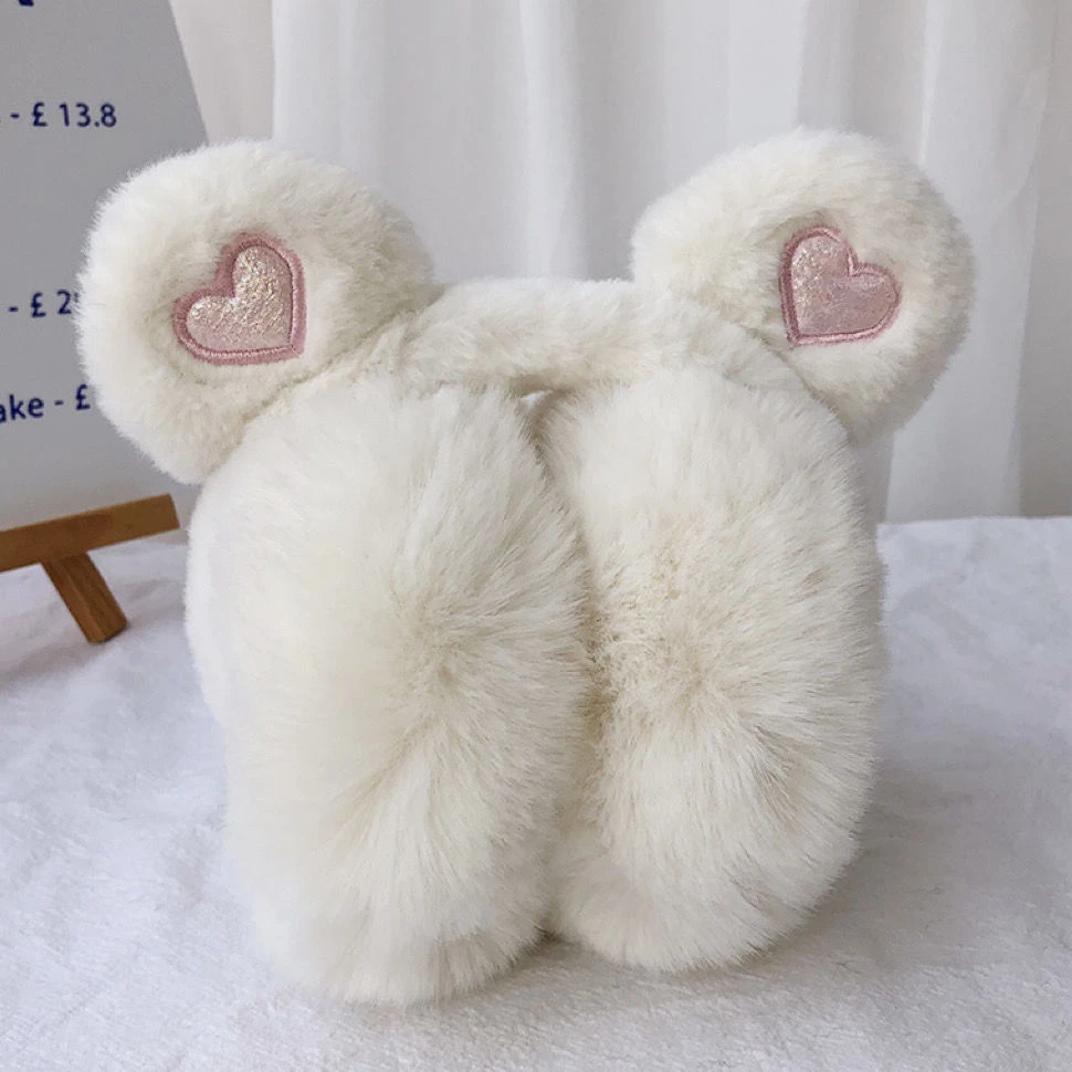 冬季甜美可爱儿童毛绒防寒加厚保暖耳罩学生少女防冻耳捂耳包耳套