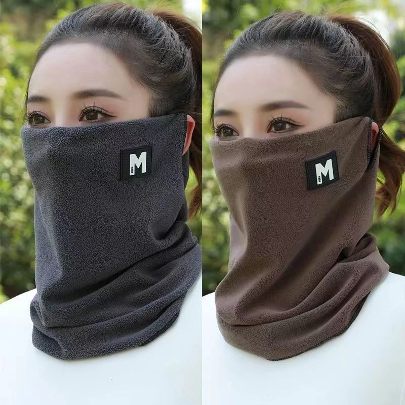 秋冬加厚挂耳秋冬防风口罩面罩保暖护颈防寒围脖户外骑行脖套男女