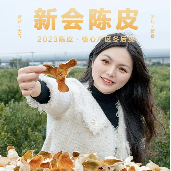 【家庭收藏】2023年天马圈枝大红皮（自然生晒干仓储存正宗新会陈皮）