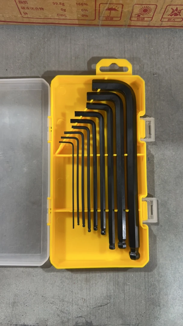 内六角合金钢crv扳手高硬度组合套装扳手