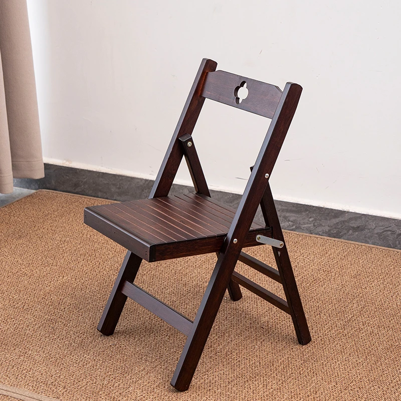 【四叶草折叠椅】便携式家用坐椅折叠椅子靠背椅子简易折叠楠竹椅子