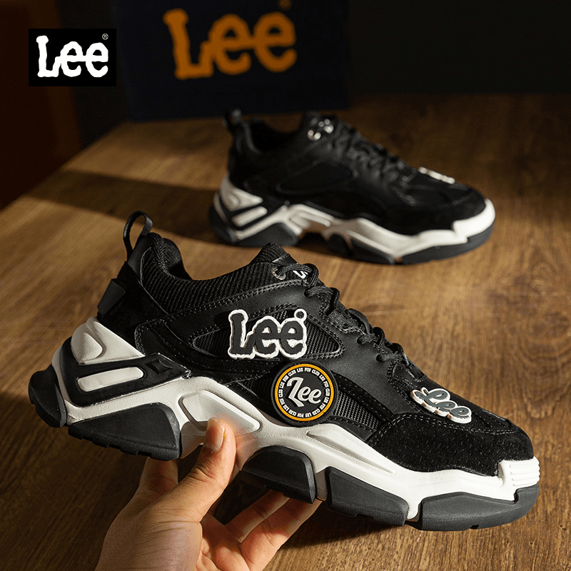 Lee2023冬季加厚中帮防滑缓震休闲男鞋男士时尚百搭潮鞋美拉德色