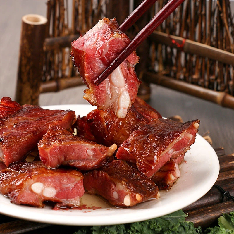 四川烟熏纯粮喂养土猪腊排骨现称