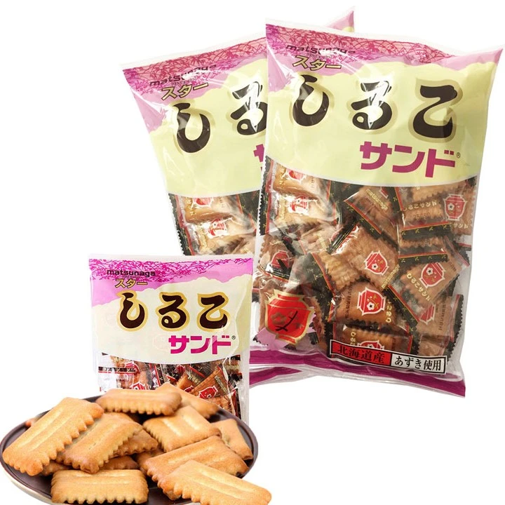 松永红豆夹心饼干香脆100g