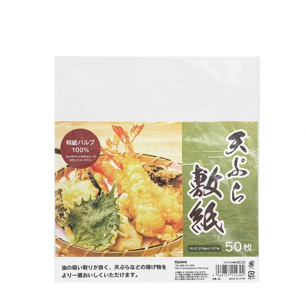 日本天妇罗吸油纸食物煲煮炖汤油炸滤油50片/包