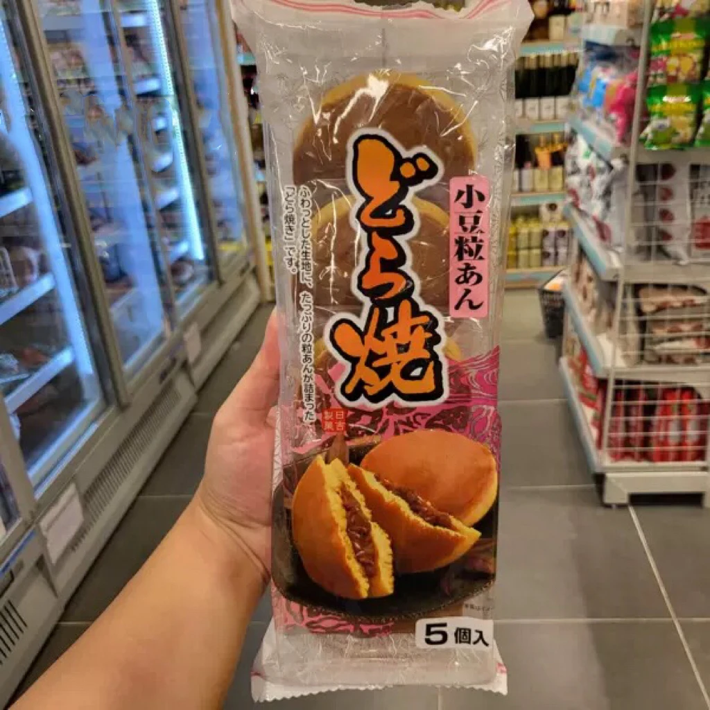 日本休闲零食糕点铜锣烧5个入300g红豆夹心