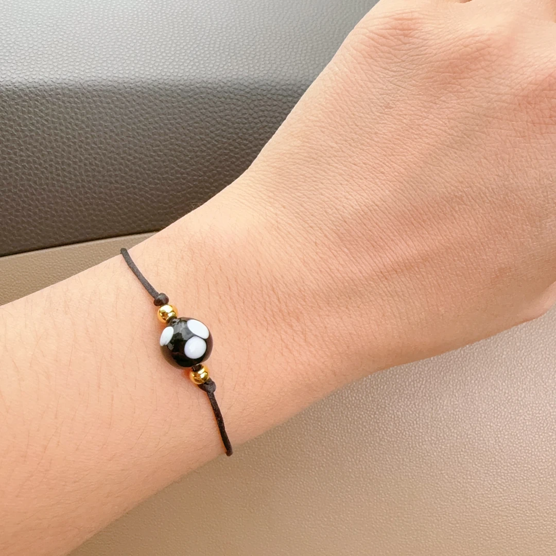 铜合金手链 parilar新款手工编制monqak石头手链671时尚百搭