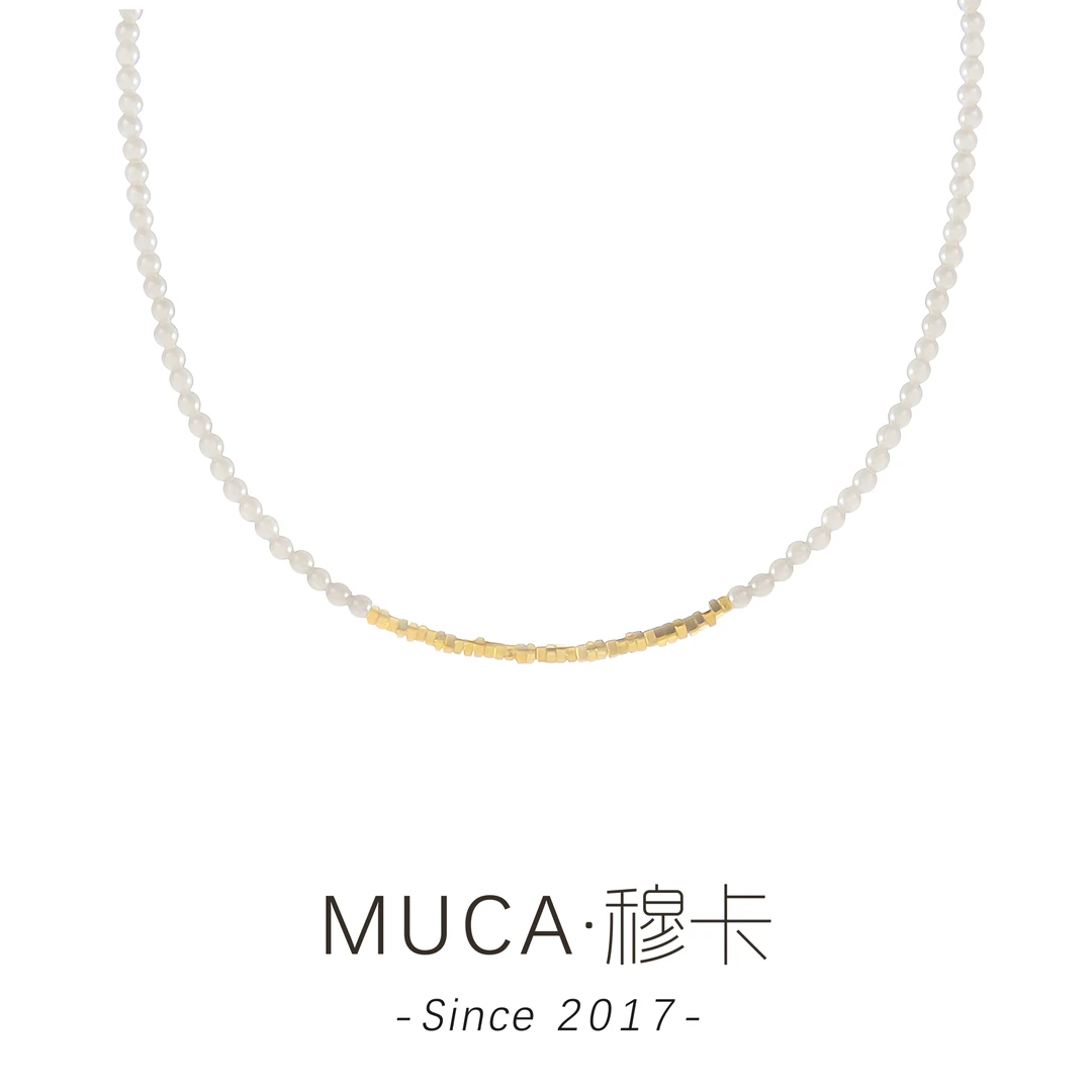 铜合金仿珍珠项链 时尚轻奢气质百搭女项链QQ014