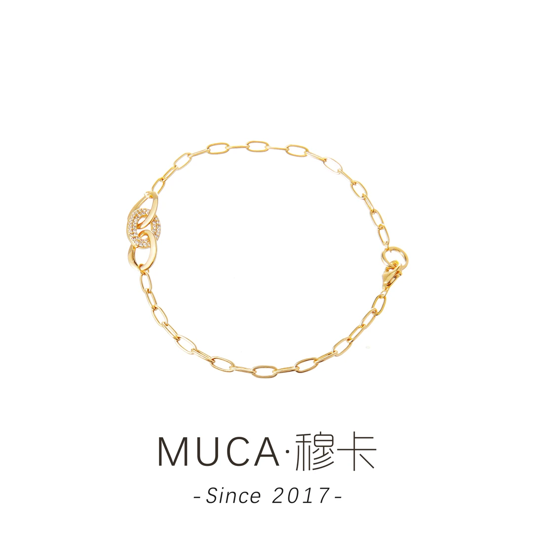 925银合成锆石手链 时尚气质轻奢百搭简约女项链F2101