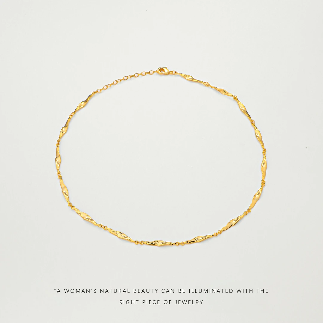 铜合金项链 项链质简约轻奢休闲百搭时尚项链F2716