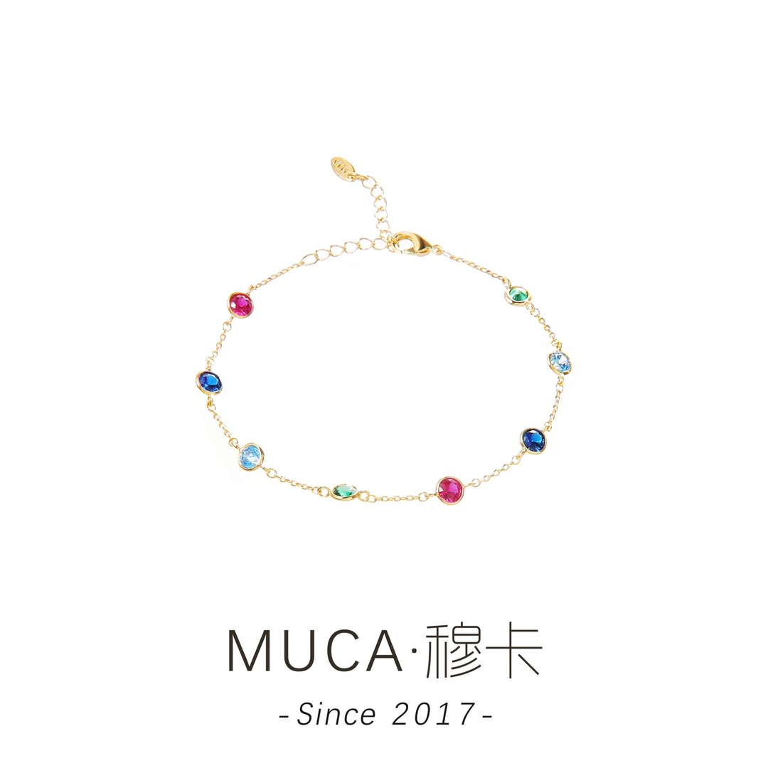 铜合金合成锆石手链 经典简约气质百搭女手链F1877