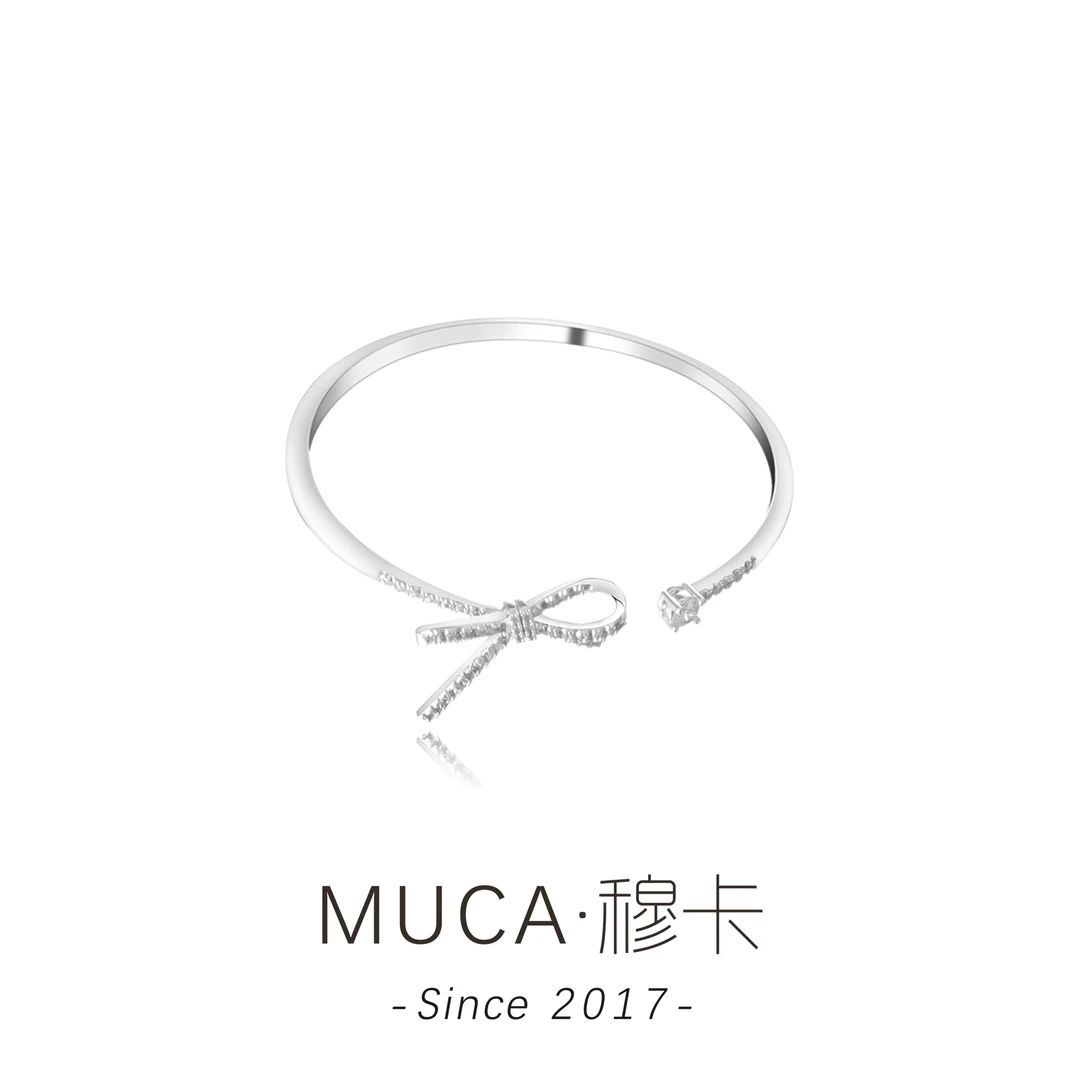 MAMAMOO 铜合金合成锆石手镯 高级感百搭复古简约时尚手镯F1952