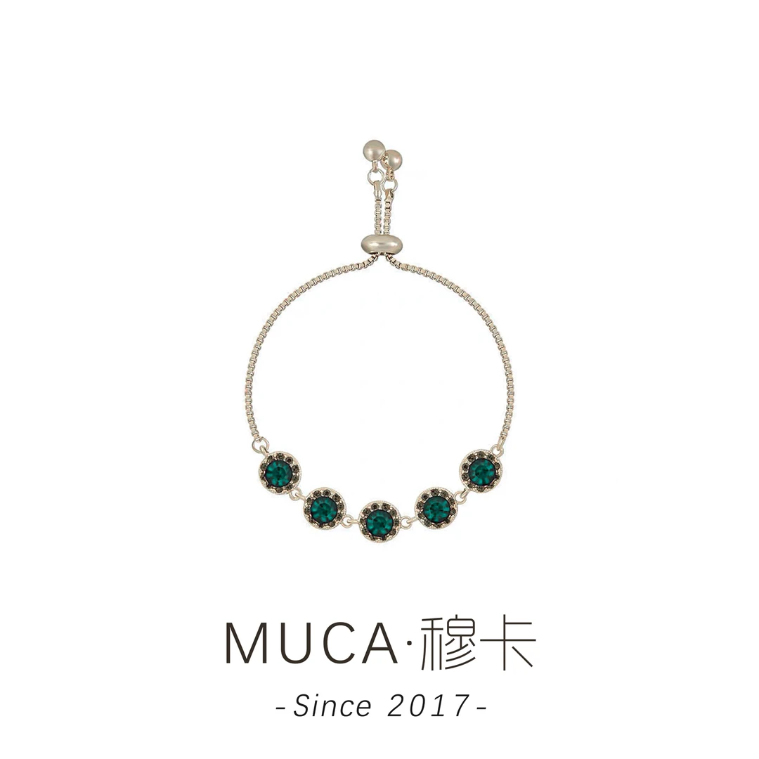 铜合金合成锆石手链 【薄荷曼波】经典简约气质百搭女手链QQ191