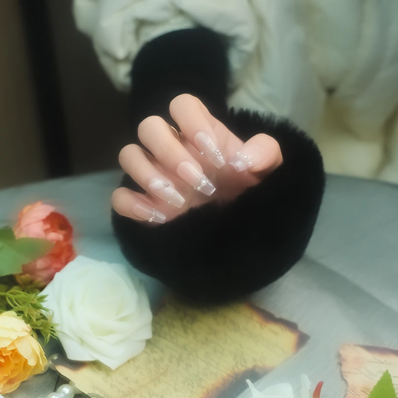 【彩带】纯手工穿戴甲华子钻高级轻奢显白百搭纯欲反复使用