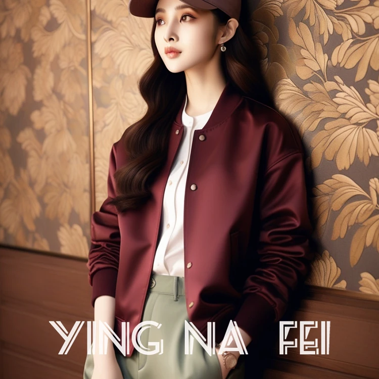 美式复古外套秋季新款2025高级感超好看潮流气质短款立领简约上衣