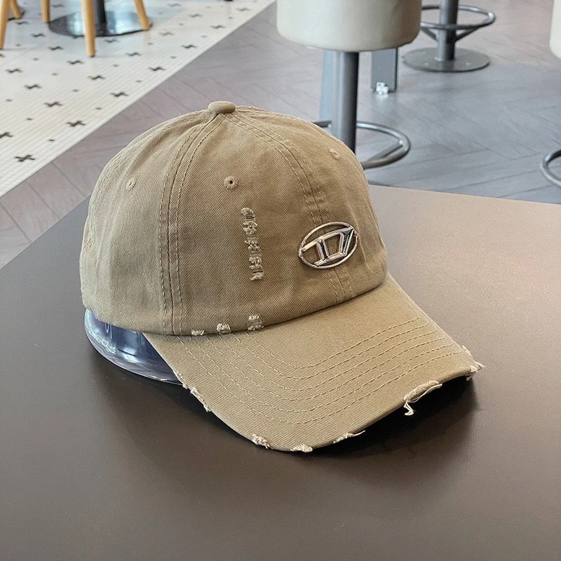 徐靖靖【金属标棒球帽】新款百搭显脸小棒球帽休闲字母鸭舌帽