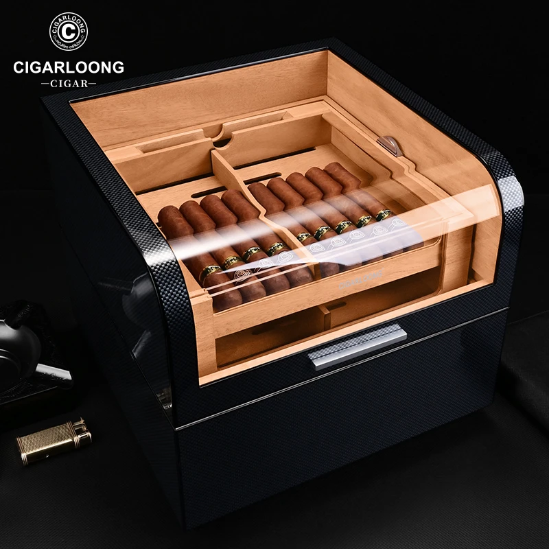 CIGARLOONG茄龙雪茄盒多层保湿盒雪松木大容量存储烟盒CLA-21FC1