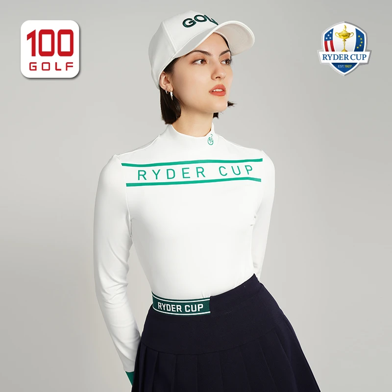 RYDER CUP莱德杯高尔夫女装长袖T恤秋季高领打底衫女RF222PC050