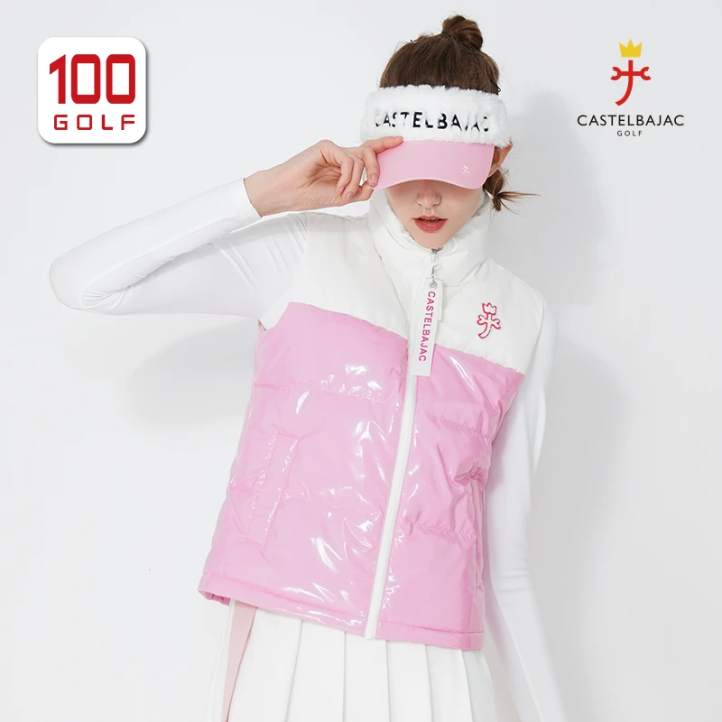 CASTELBAJAC（C牌）高尔夫服装女羽绒马甲秋冬保暖马甲女CF222VJ220