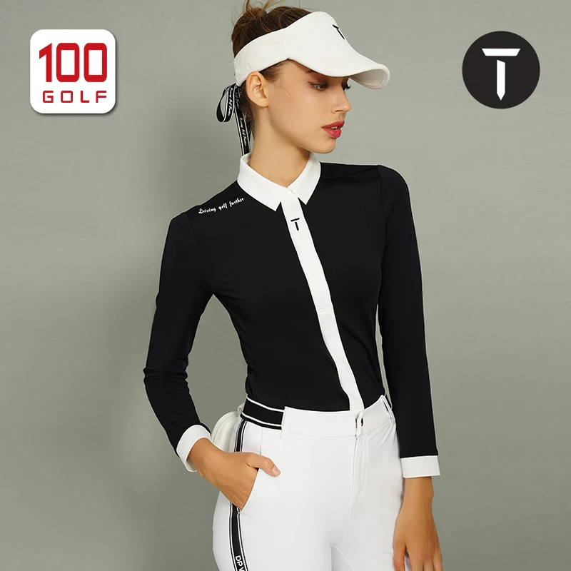 [直播间惠购]高尔夫服装女款长袖弹力百搭T恤Polo衫女EF222PC165