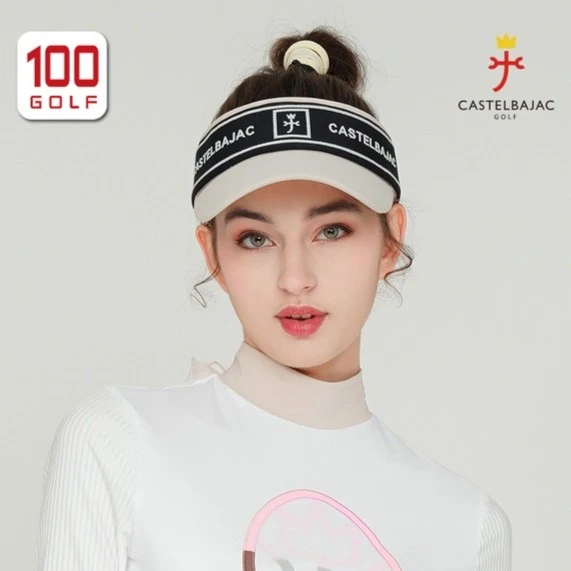 Castelbajac（C牌）高尔夫球帽夏无顶帽遮阳运动女帽CF231BA002
