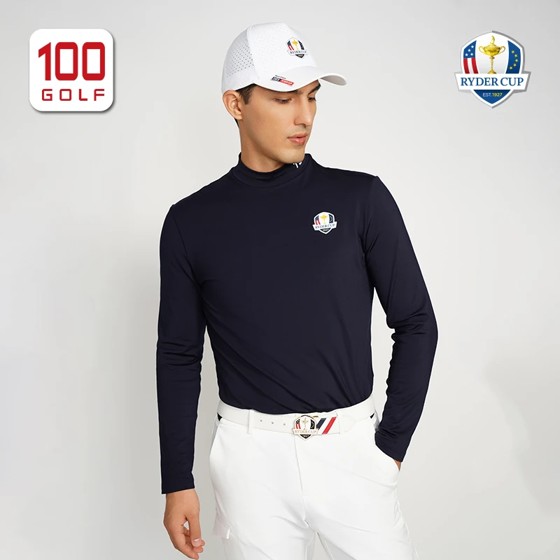RyderCup莱德杯高尔夫服装男士长袖打底衫秋季高领T恤RM222PC010