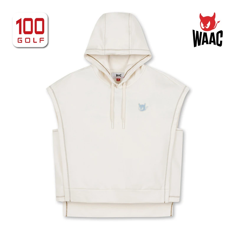 WAAC/小恶魔运动女装马甲jerseyhoodievest连帽背心WWTBS23132