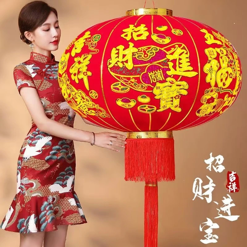 2025蛇年新款过年灯笼春节自建房一对灯笼喜庆阳台农村大门口挂饰