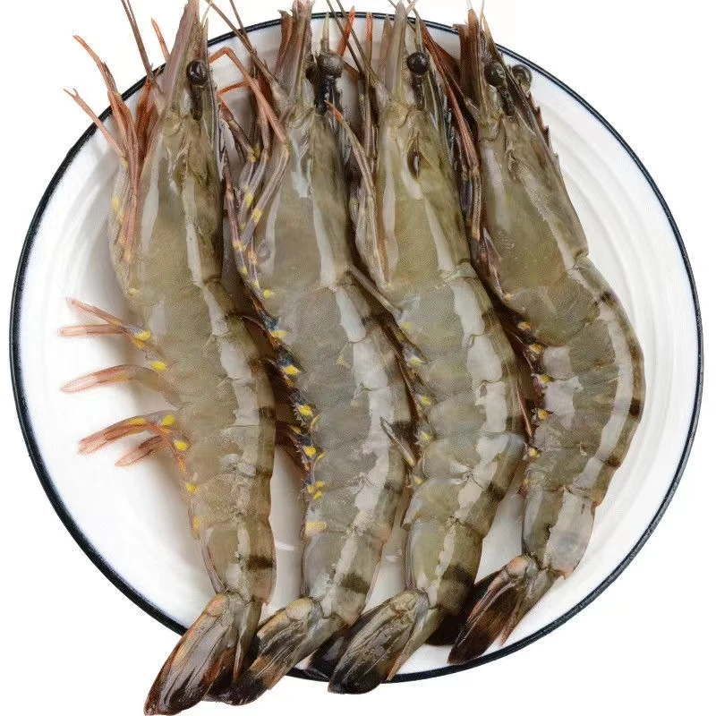 连云港 新鲜海捕捞 大黑虎虾 8只/盒 原装每盒500g 虾肉鲜嫩