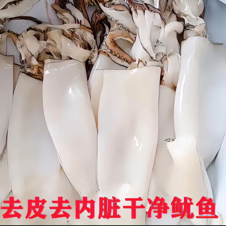 连云港 鲜嫩厚实生鲜大鱿鱼 去皮去内脏免清理干净6斤发货运输